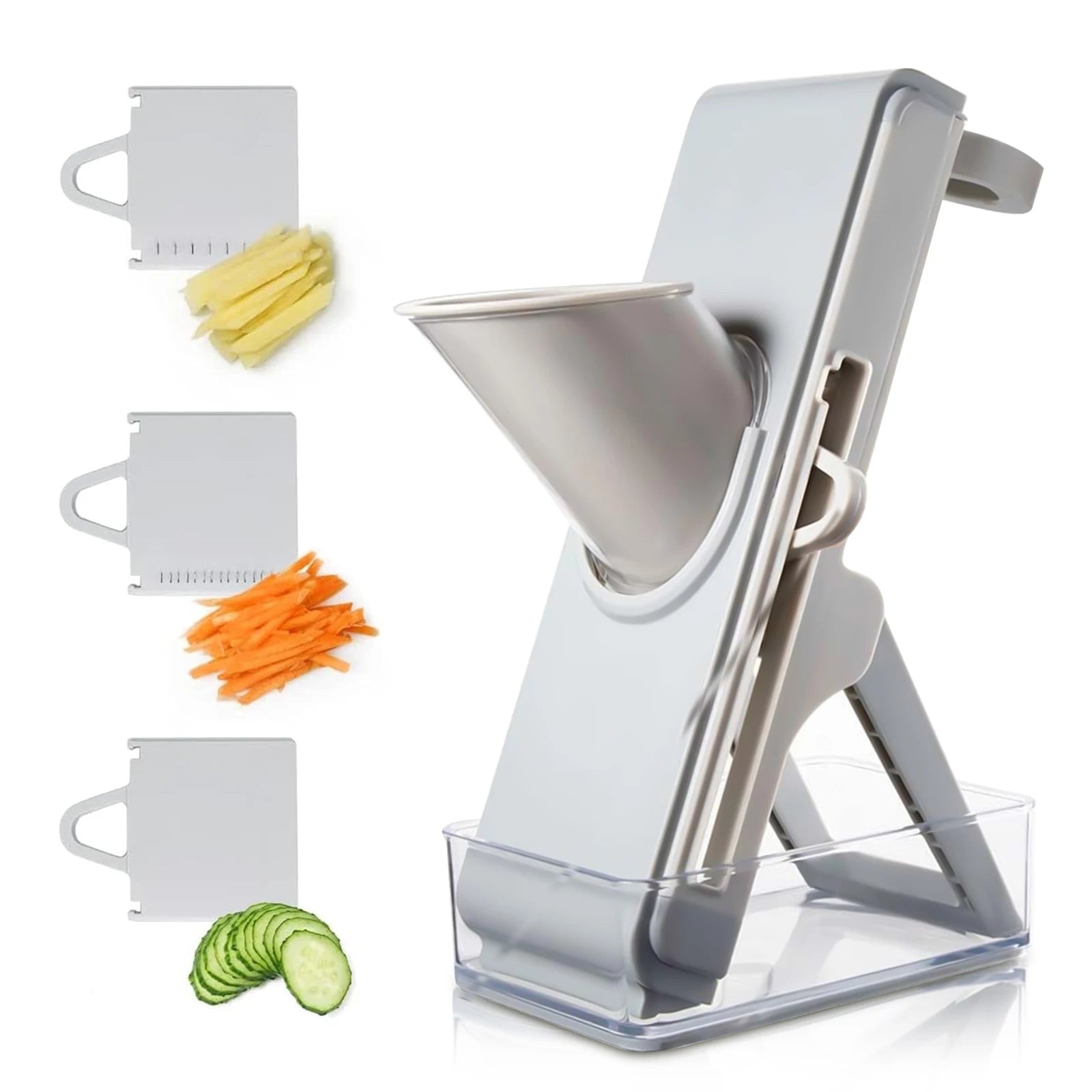 Mandoline Slicer, 4-in-1 Vegetable Chopper and Food Slicer for Kitchen