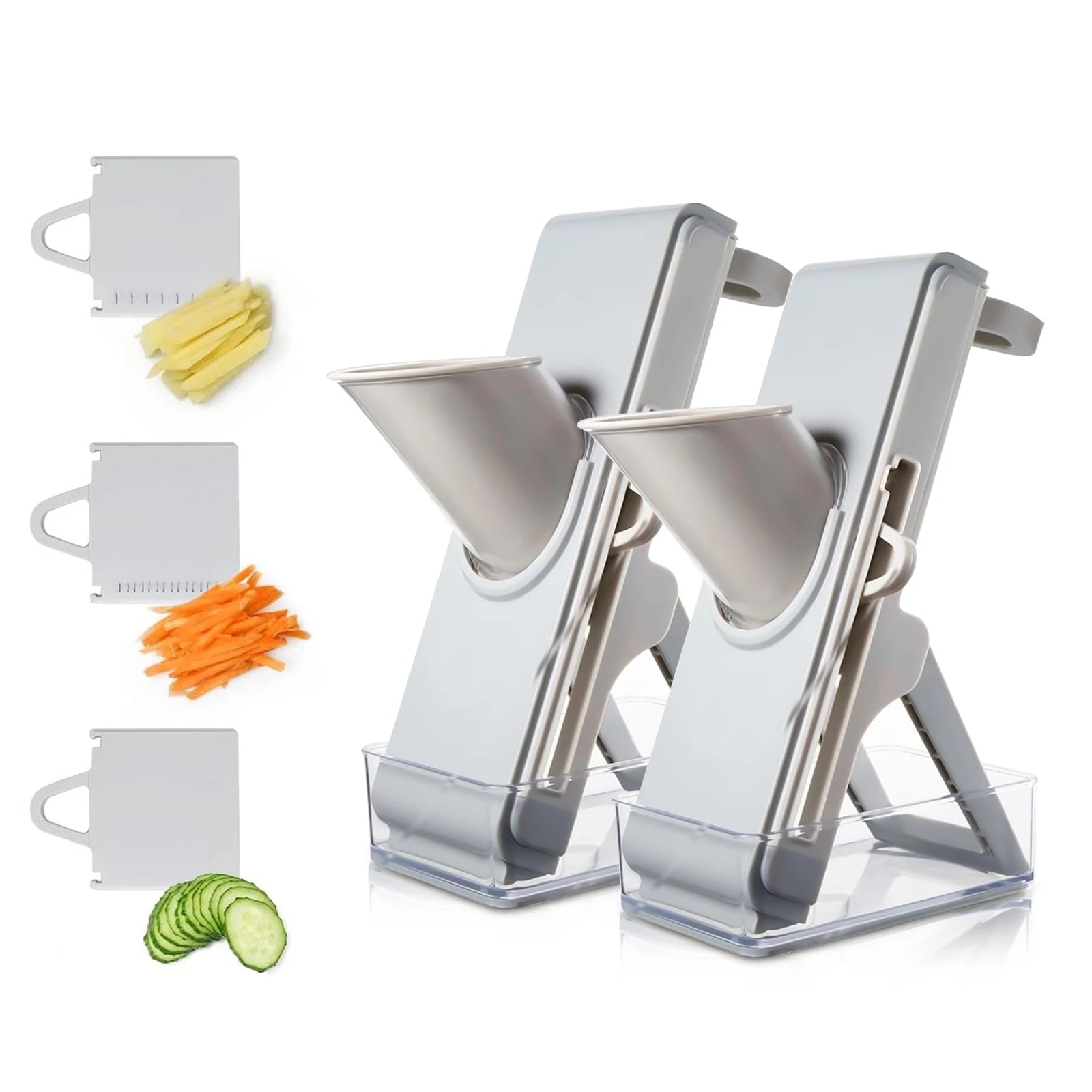 Mandoline Slicer, 4-in-1 Vegetable Chopper and Food Slicer for Kitchen
