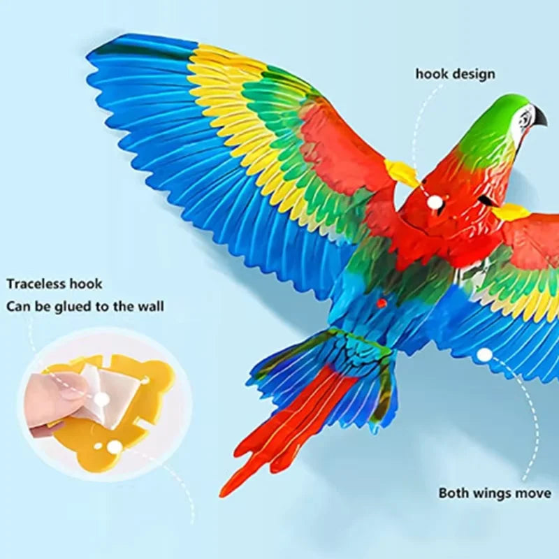 Silent Electric Parrot Toy for Cats