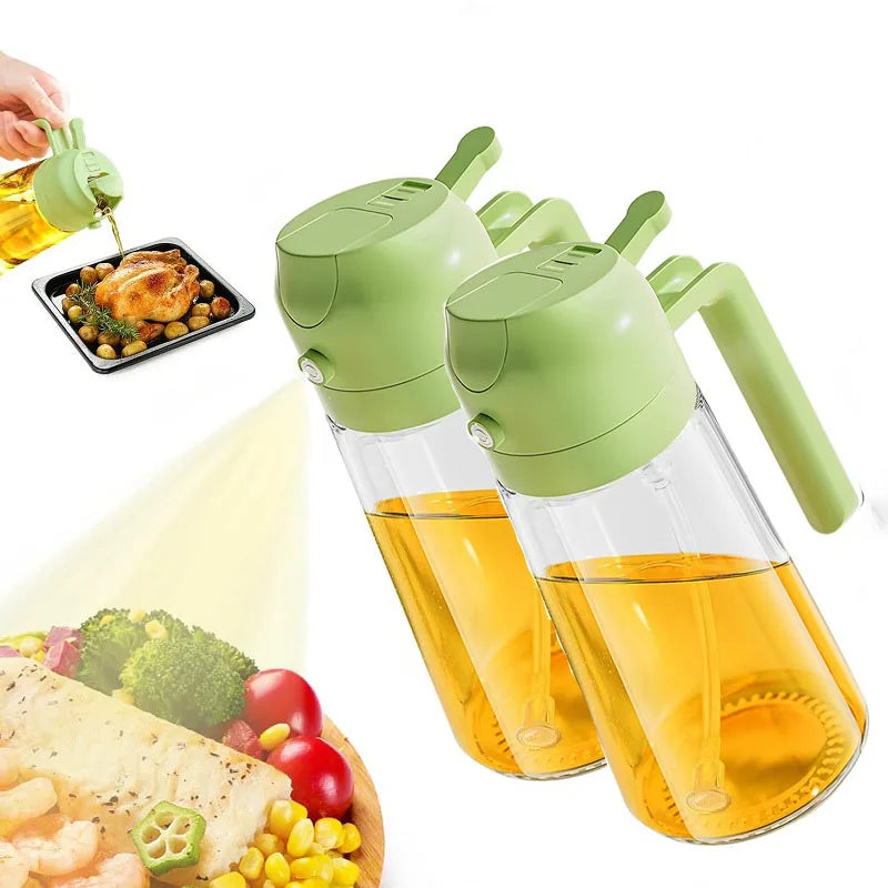 2 in1 Oil Spray Bottle Plastic