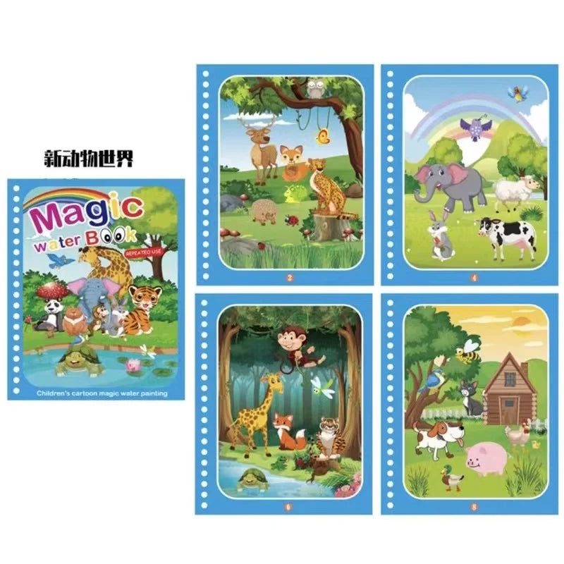 Kids Magic Water Drawing Books