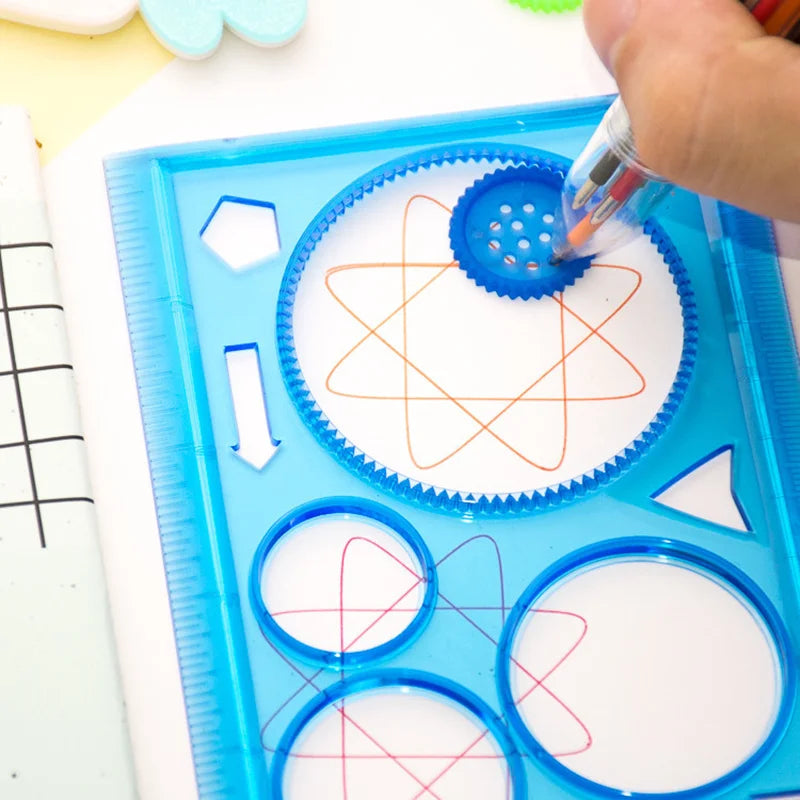 Geometry Spirograph Drawing Stencils Set