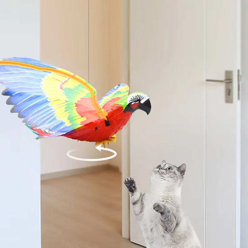 Silent Electric Parrot Toy for Cats