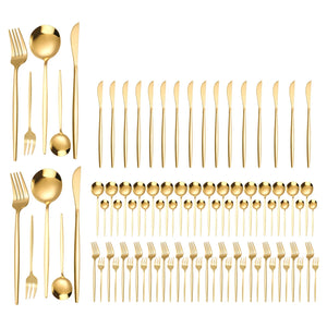 24Pcs/90Pcs Flatware Set Stainless Steel