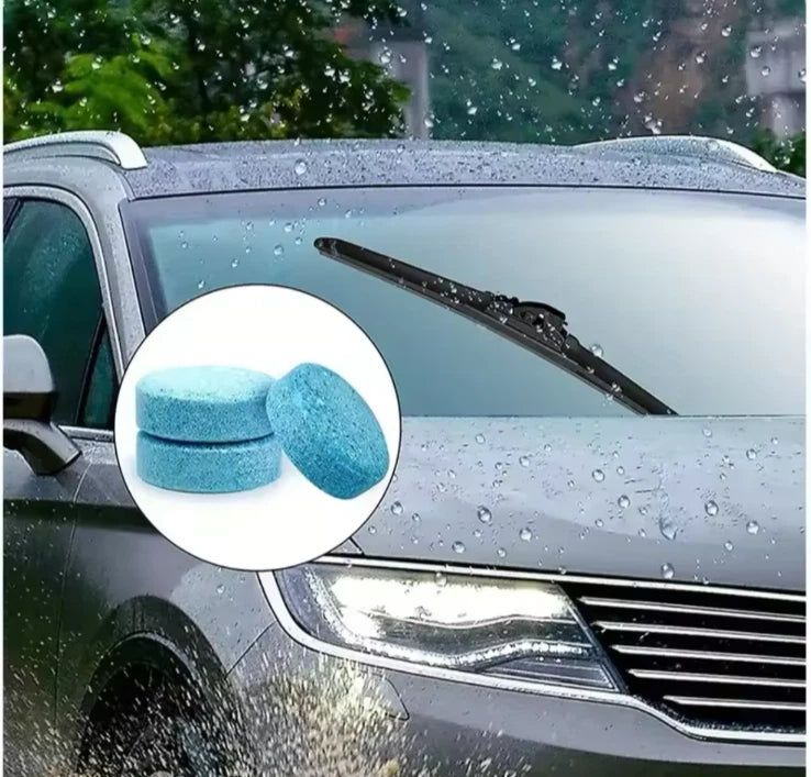 10pcs Car Windshield Cleaner Tablets – Effervescent Glass Washer for Windscreen & Mirrors