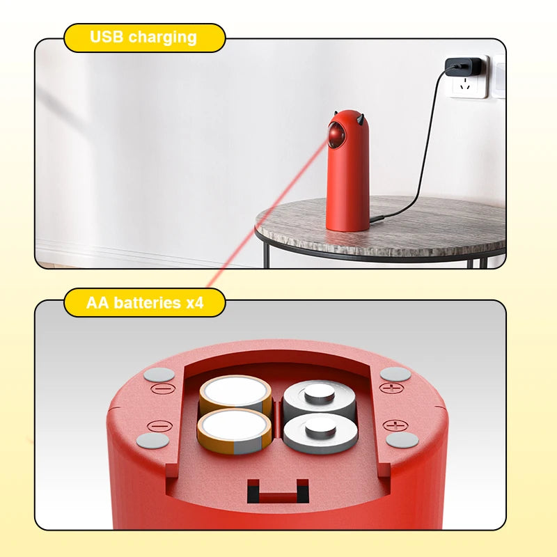 LED Laser Cat Toy Interactive Smart Teasing Pet Handheld