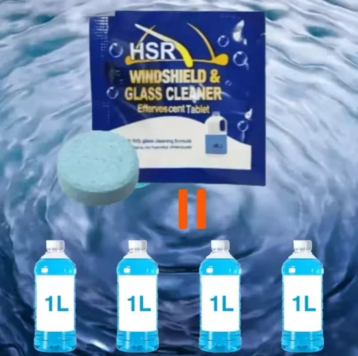 10pcs Car Windshield Cleaner Tablets – Effervescent Glass Washer for Windscreen & Mirrors